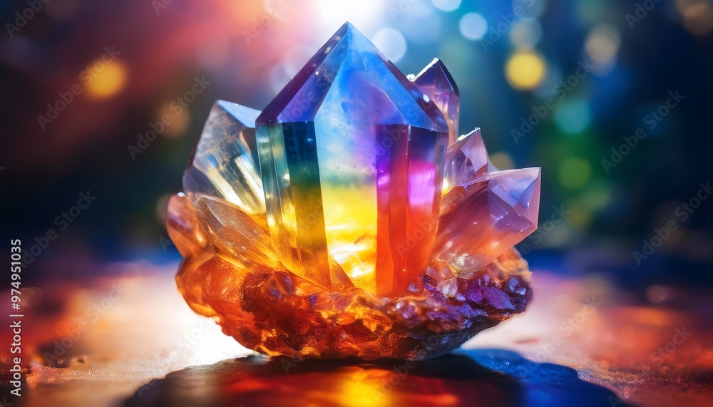 Single Chakra Crystal with Intense Color and Shine Single Chakra Crystal with Intense Color and Shine