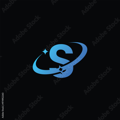 Futuristic S Logo with Space Swoosh and Star Technology and Innovation Design, S tech logo design Free Download Futuristic S Logo with Space Swoosh and Star Technology and Innovation Design, S tech logo design - GFXLoad