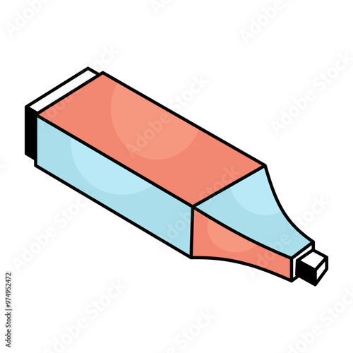 Creative design icon of highlighter 