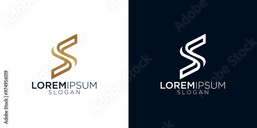 abstract s letter monogram logo vector design collection