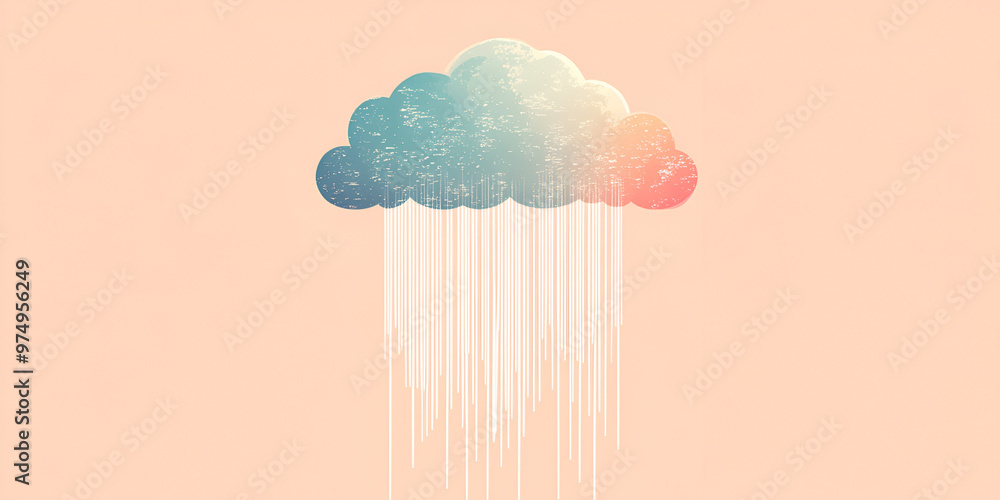 Creative Cloud Art with Gradient Colors and a Subtle Rain Effect
Creative Cloud Art with Gradient Colors and a Subtle Rain Effect