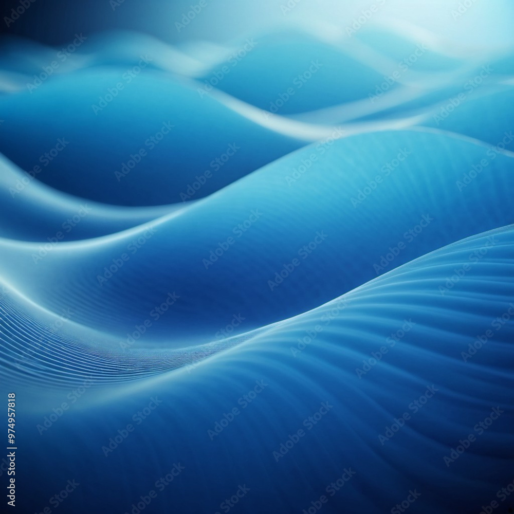 Flowing 3D blue waves create an abstract representation of fluid dynamics, evoking calmness and depth in a minimalist design that enhances digital creativity. Generative AI Flowing 3D blue waves create an abstract representation of fluid dynamics, evoking calmness and depth in a minimalist design that enhances digital creativity. Generative AI