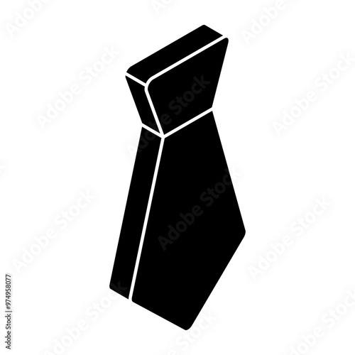 Modern design icon of tie