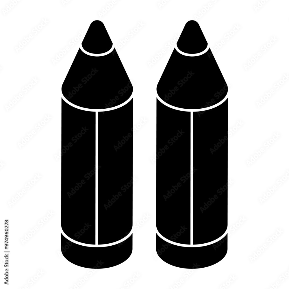Creative design icon of pencil Creative design icon of pencil