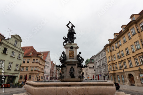 Hercules Fountain in Augsburg