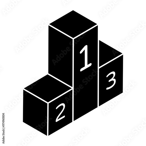Modern design icon of leaderboard 
