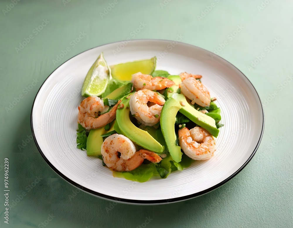 Shrimp and Avocado Salad with Lime Vinaigrette Shrimp and Avocado Salad with Lime Vinaigrette