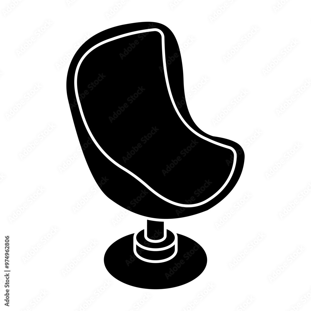 Perfect design icon of office chair Perfect design icon of office chair