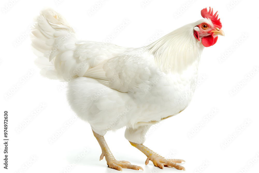 Fototapeta premium chicken on a white