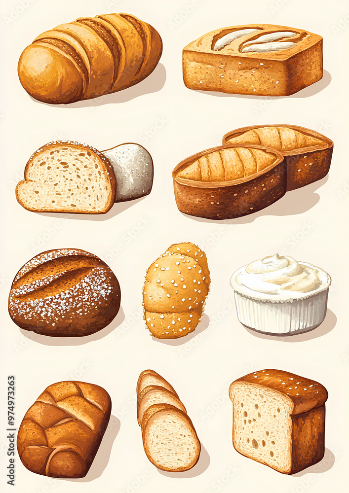 collection of bread collection of bread