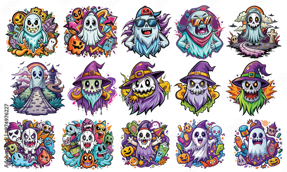 Halloween Boo Scary Ghost T-shirt Design, Hand drawn artistic illustration on a clean white background, Icon Concept isolated. High-quality vector artwork, ideal for t-shirt prints Halloween Boo Scary Ghost T-shirt Design, Hand drawn artistic illustration on a clean white background, Icon Concept isolated. High-quality vector artwork, ideal for t-shirt prints