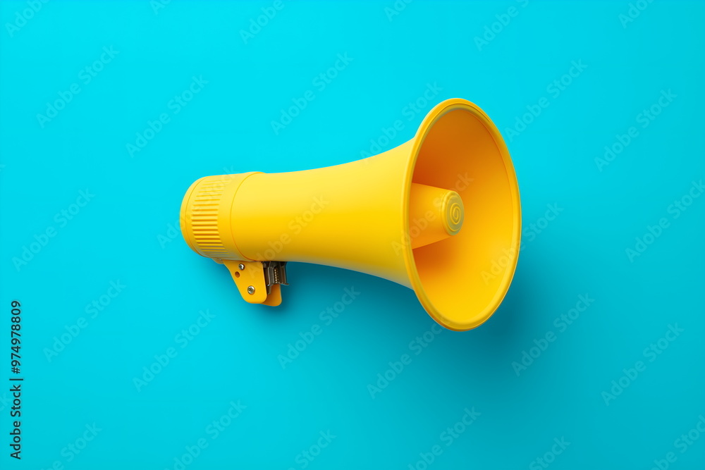 Megaphone on solid background, Black Friday, sale promotion concept banner Megaphone on solid background, Black Friday, sale promotion concept banner