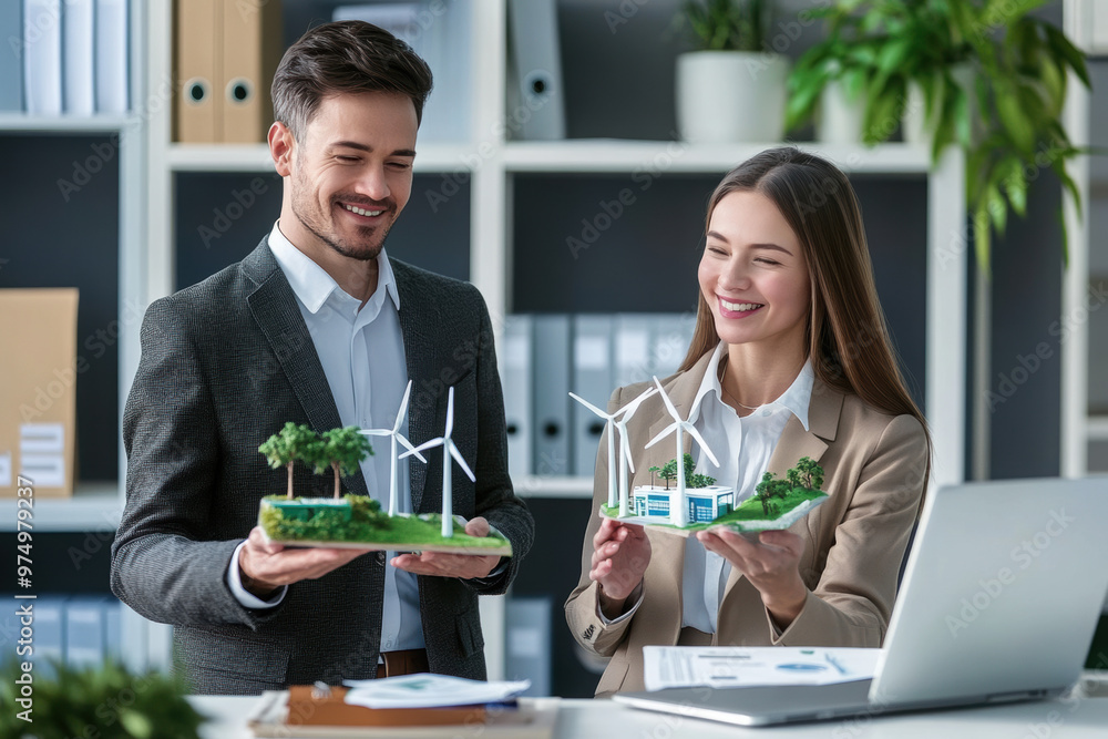 Engineer Teamwork Meeting, with partner on model building at company office working technology, Renewable energy-based green businesses and global warming. Engineer Teamwork Meeting, with partner on model building at company office working technology, Renewable energy-based green businesses and global warming.