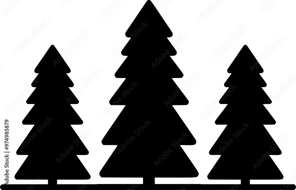 Forest tree line icon. linear style sign for mobile concept and web sign, symbol, vector, art Forest tree line icon. linear style sign for mobile concept and web sign, symbol, vector, art