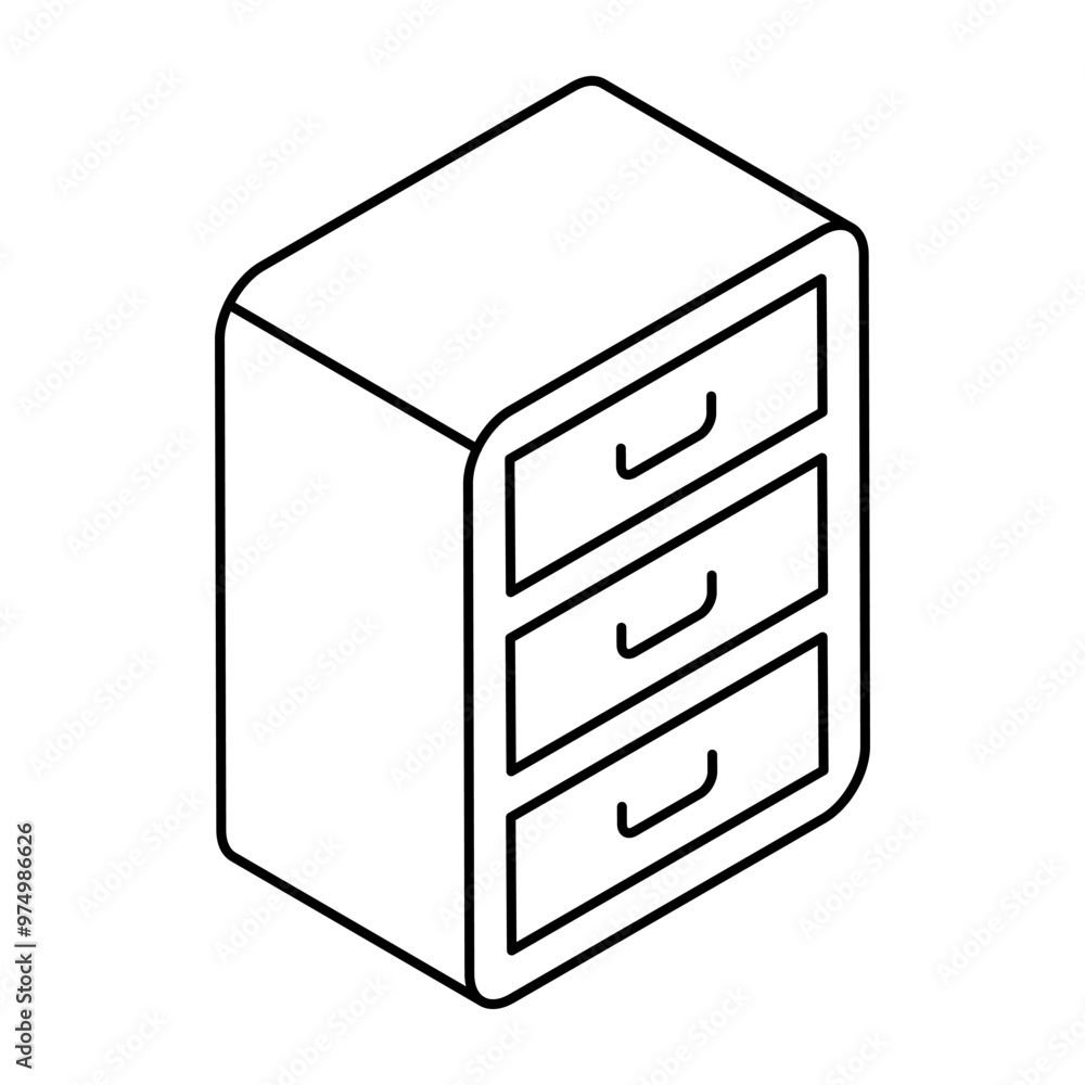 Perfect design icon of office Drawer Perfect design icon of office Drawer