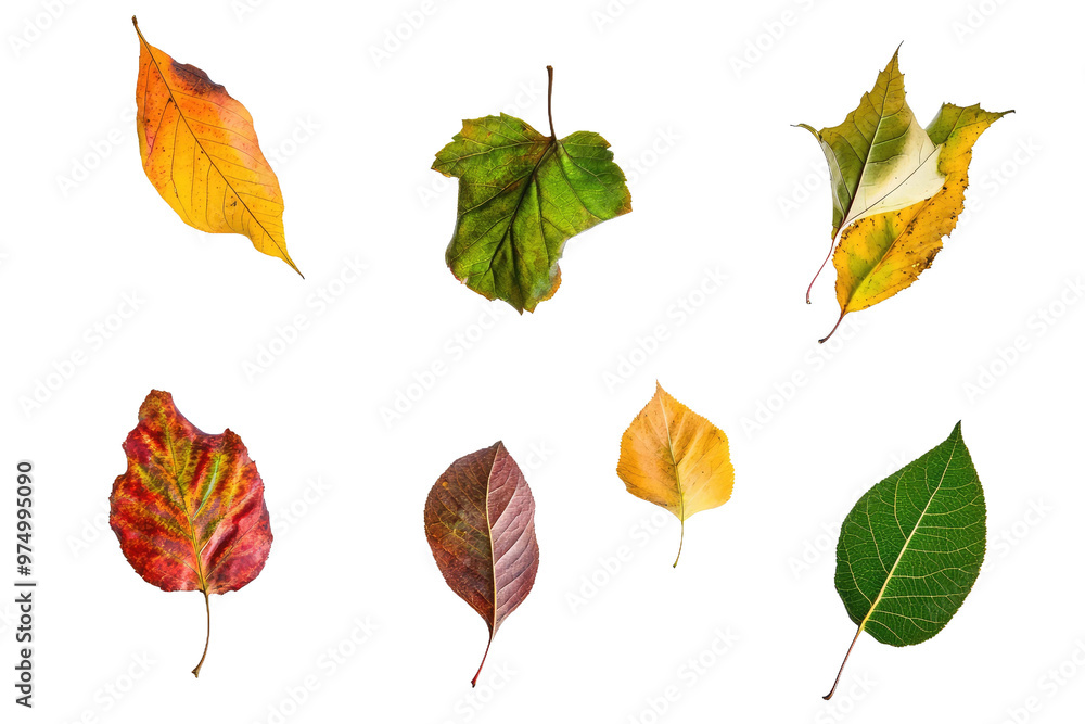 Obraz premium Colorful autumn leaves fall.