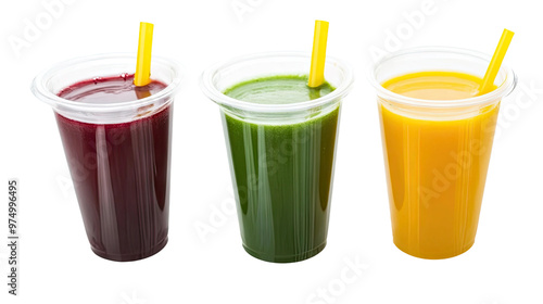 Three refreshing fruit juices