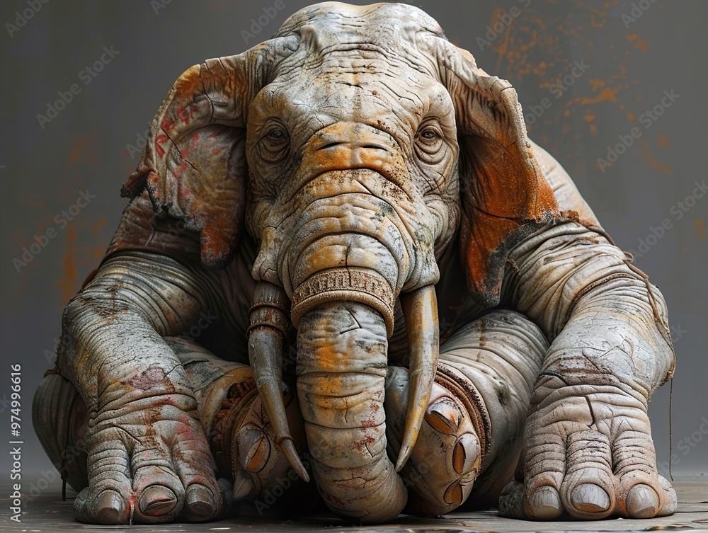 Close Up Portrait of a Majestic Elephant Close Up Portrait of a Majestic Elephant