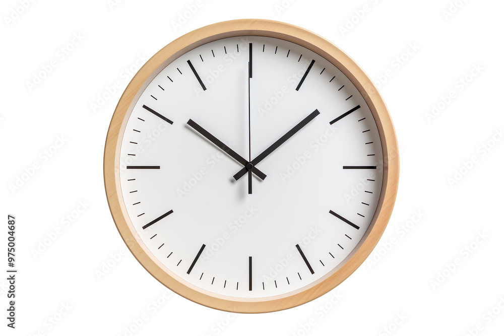Wall clock isolated on transparent background Wall clock isolated on transparent background