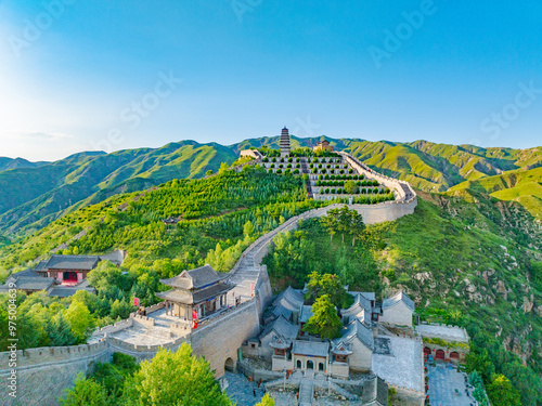 Sunny summer day at Yanmen Pass, Dai County, Xinzhou City, Sichuan Province photo