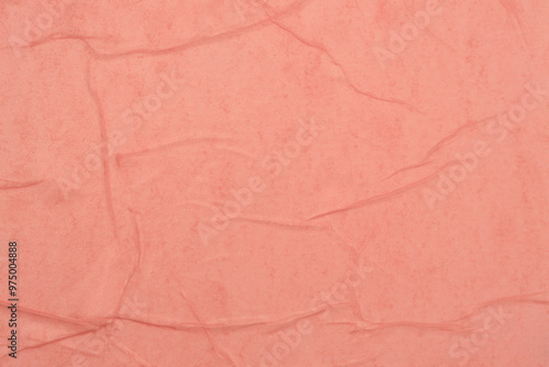 Wallpaper Mural Empty crumpled crack wet beige pink paper blank texture copy space wall background. Torontodigital.ca