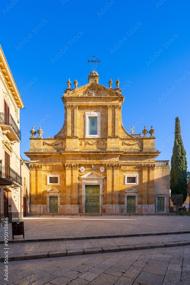 Fototapeta premium Basilica of Santa Maria Assunta, Alcamo, Trapani, Sicily, Italy