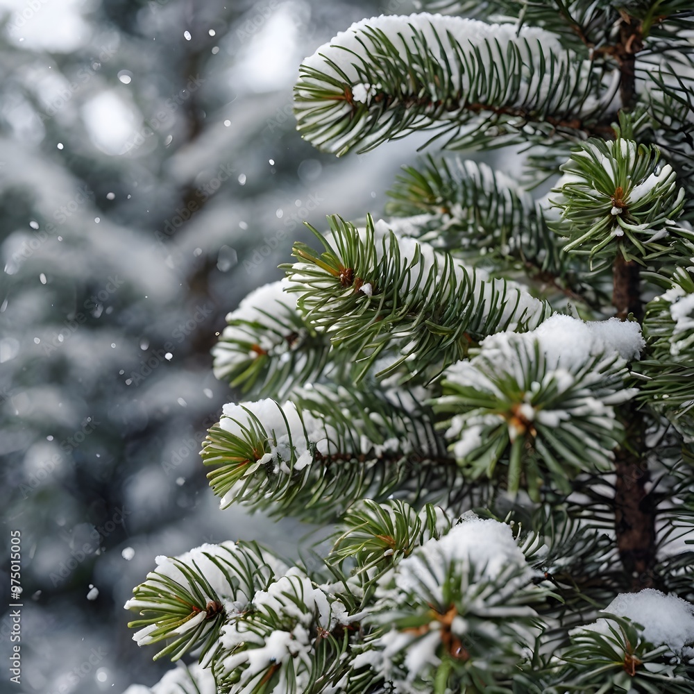 Snow Winter Cold White Pine Tree Forest branches Snow Winter Cold White Pine Tree Forest branches