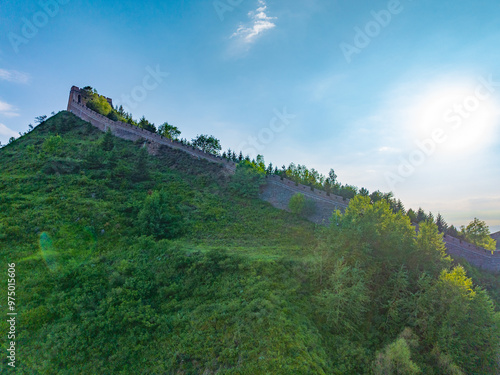 Sunny summer day at Yanmen Pass, Dai County, Xinzhou City, Sichuan Province photo