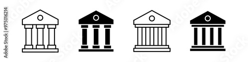 Bank icon set