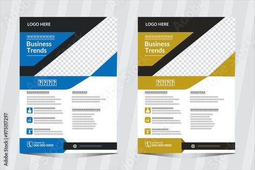 Corporate business flyer template design set,flayer design 2 set,corporate business flyer template design, business marketing flyer,Case Study Layout Flyer. Minimalist Business Report with Simple.