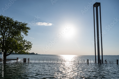 Bodensee Hochwasser hoher Wasserstand Umwelt Klima