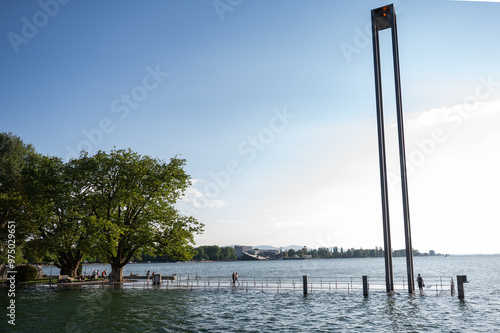 Bodensee Hochwasser hoher Wasserstand Umwelt Klima