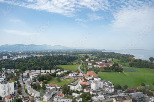 Bregenz von oben Vorkloster, Rieden Rheintal Vorarlberg Österreich 