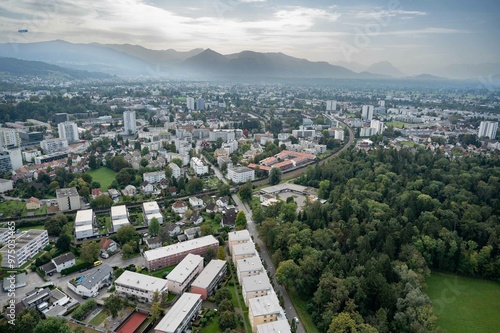 Bregenz von oben Vorkloster, Rieden Rheintal Vorarlberg Österreich 