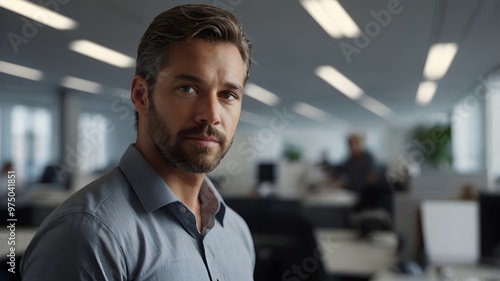 portrait of a businessman in a office