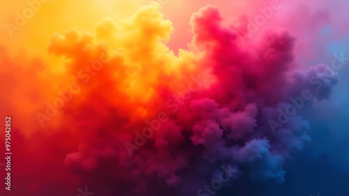 Abstract Color Explosion Background with Vibrant Colors Shades