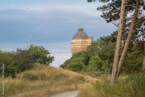 View on the monumental watertower (build in 1874) of Scheveningen, the Netherlands photo