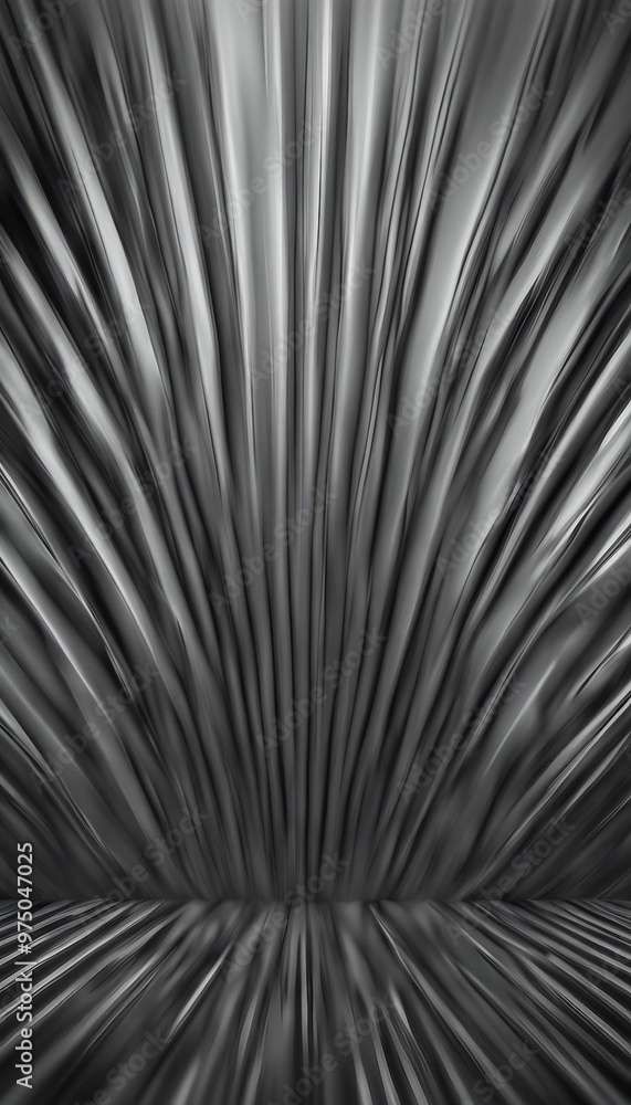 Fototapeta premium Black grey metallic abstract presentation background vertical