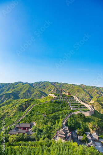 Sunny summer day at Yanmen Pass, Dai County, Xinzhou City, Sichuan Province photo