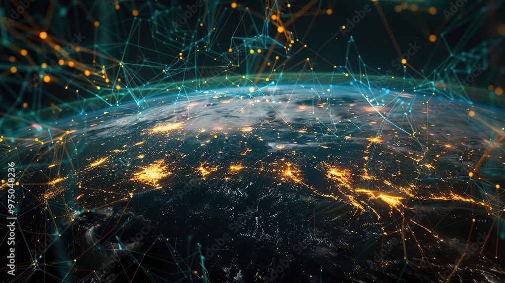 Obraz premium World wide web concept, network 