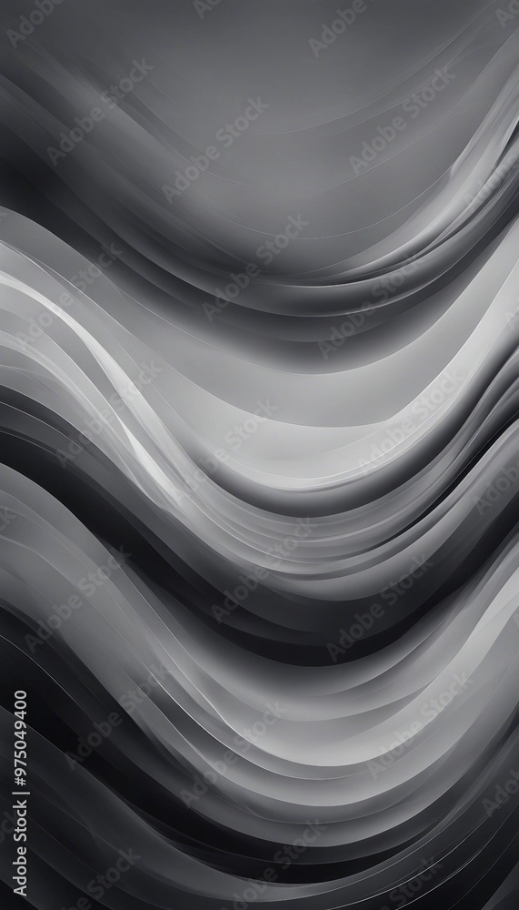 Design a vector background with abstract black and grey waves strategically incorporating space vert Design a vector background with abstract black and grey waves strategically incorporating space vert