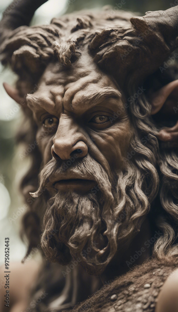 Portrait of Satyr creature Greek mythology vertical Portrait of Satyr creature Greek mythology vertical