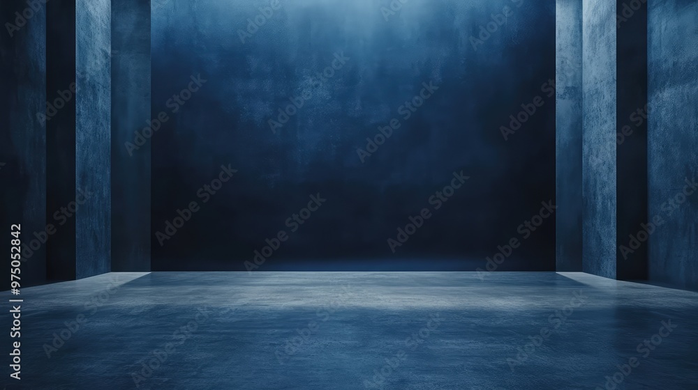 Empty Studio Background. AI generated illustration Empty Studio Background. AI generated illustration
