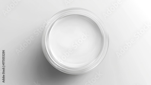 Empty Transparent Bucket Mockup. AI generated illustration