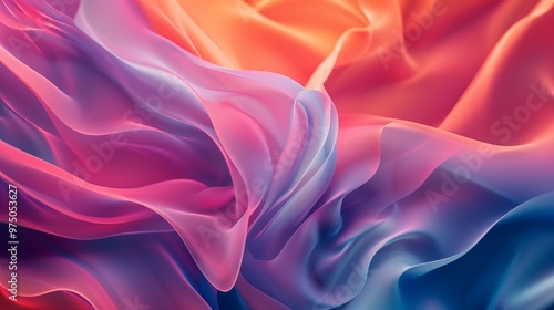 Wallpaper Mural Abstract colorful fabric texture with pink, blue, and orange gradient Torontodigital.ca