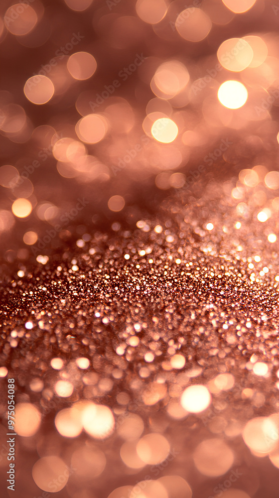 Abstract bokeh light background with glitter, copper and rose gold tones, festive and shimmering, soft focus, elegant blurred sparkles Abstract bokeh light background with glitter, copper and rose gold tones, festive and shimmering, soft focus, elegant blurred sparkles
