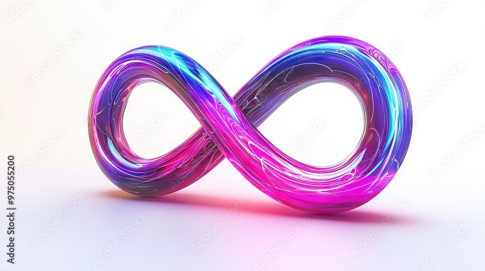 Naklejka premium A purple and blue object sits atop a white surface, adjacent to a red object in the image's center