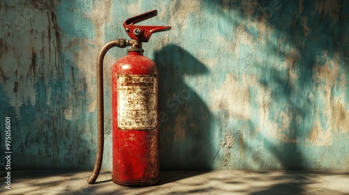 Fire Extinguisher. AI generated illustration