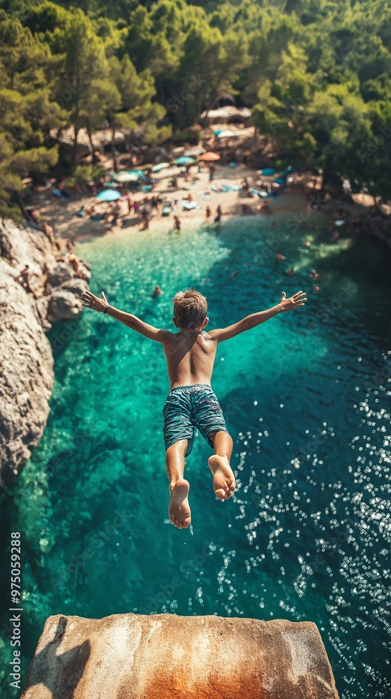 Fototapeta premium child in the water