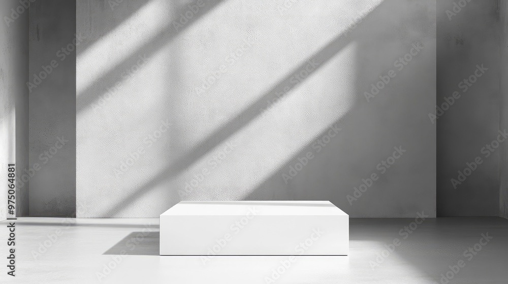 Minimalist Geometric Background with Podium. AI generated illustration. Minimalist Geometric Background with Podium. AI generated illustration.